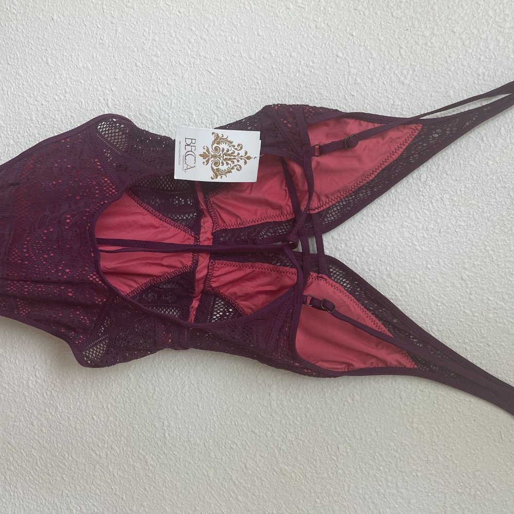 BECCA by Rebecca Virtue - Burgundy/Pink Small - On - Picture 4 of 4